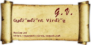 Gyémánt Virág névjegykártya